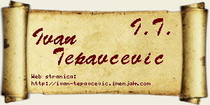 Ivan Tepavčević vizit kartica